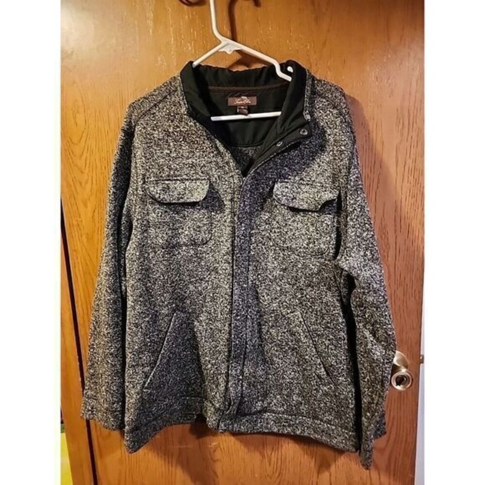 Tasso Elba‎ Grey Knit Men's Zip Up Sweater Jacket Size XL
